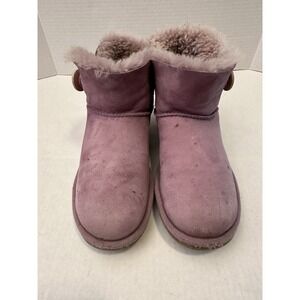 Ugg Mini Bailey Button Mini II Light Purple Women's Size 8
